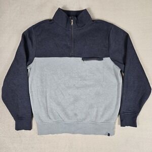 Tasc Performance Legendary Fleece‎ Mens Large Blue Colorblock 1/4 Zip Outdoors